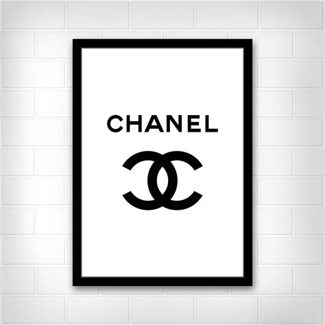 chanel black posters|chanel wall art poster.